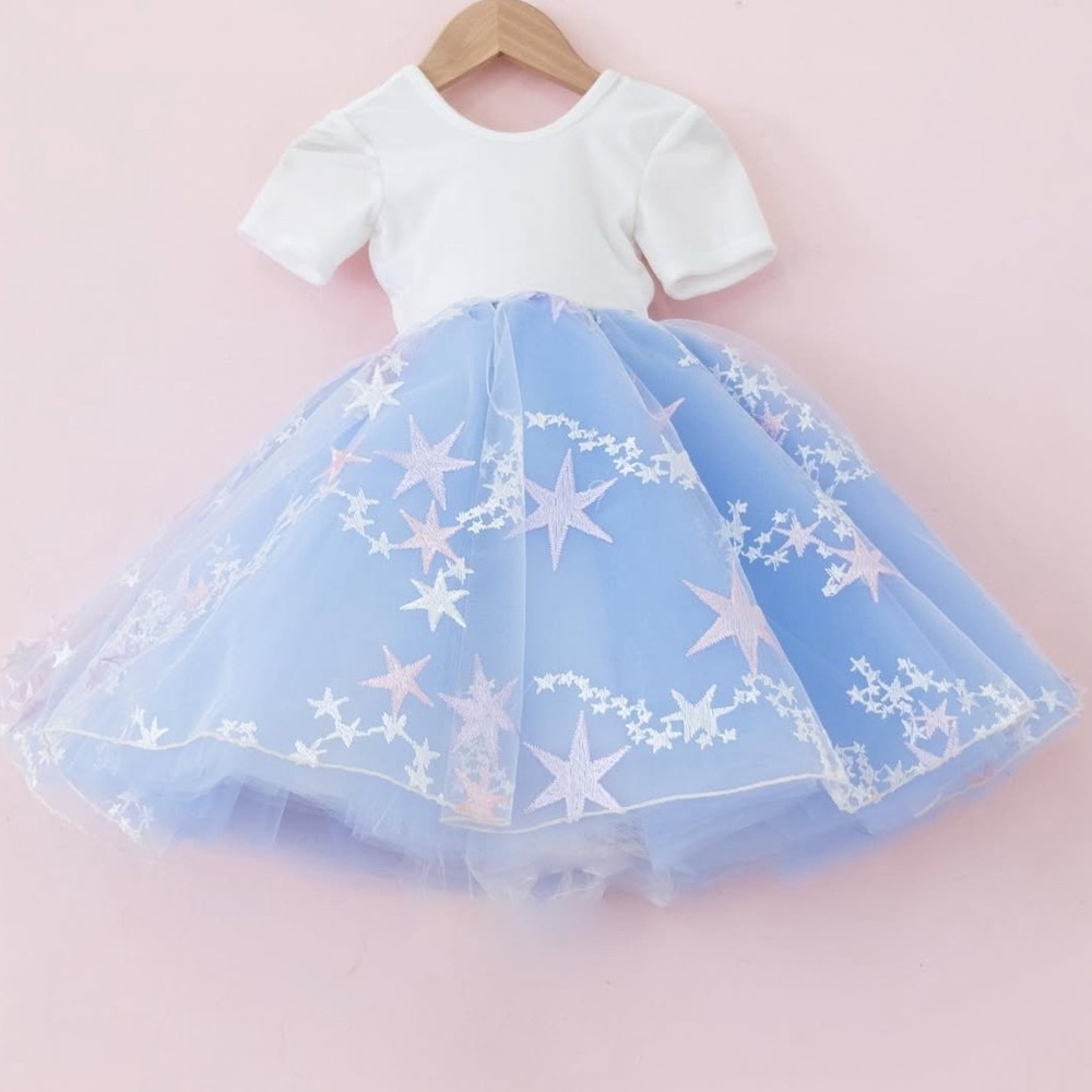 Pleiades Blue Star Tulle Dress